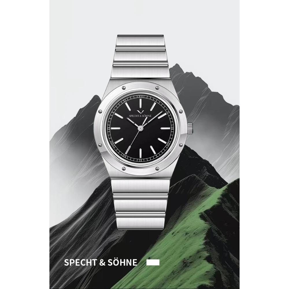 New Arrivals 2025 Specht & Söhne Luxury Watch 38MM Men's Quartz Super Slim Stainless Steel Sapphire Crystal 50M Water Resistant
