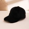Single-color thick winter warm and versatile baseball cap, men's and women's daily casual outdoor commuting baseball cap