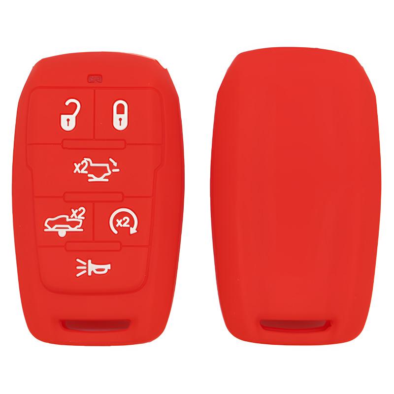 Silicone Key Case for 6-Button Dodge Caliber RM1500 2019-2020 Ram Chrysler