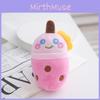 Cute Panda Milk Tea Cup Plush Keychain Adorable Animal Bag Charm Toy Gift