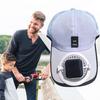 Solar Powered Cap with Fan Summer Breathable Mesh Sun Protection Outdoor Baseball Hat For Men USB Rechargeable Cooling Headwear