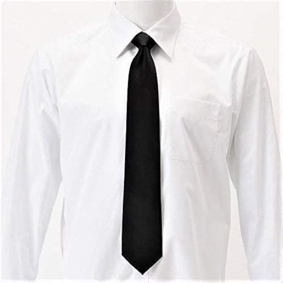[ao-LABEL] Brand Necktie, Black Necktie, Formal Occasions (FuneralWakeMemorial Service), Plain Black