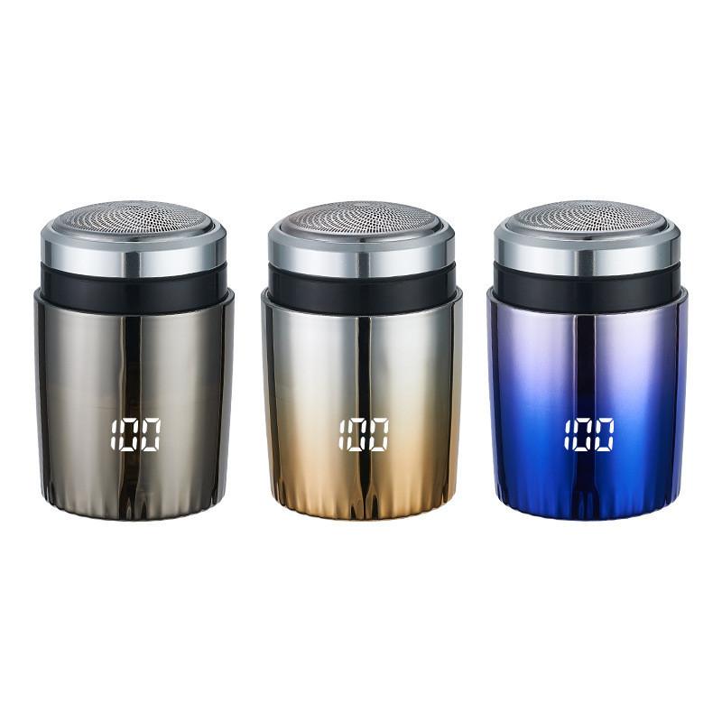 Usb Electric Shaver Rechargeable Waterproof Beard Trimmer Led Display Screen