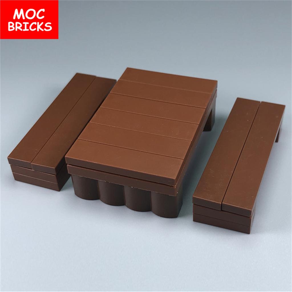 MOC Blocks Sofa Home Furniture Chair Desk City Model Learning Construction Bricks Figures DO IT YOURSELF Toy Ideal For Children Gift Idea
