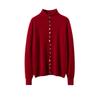 Lekasha Cashmere Women's Multi-Button Tie-Up Cardigan