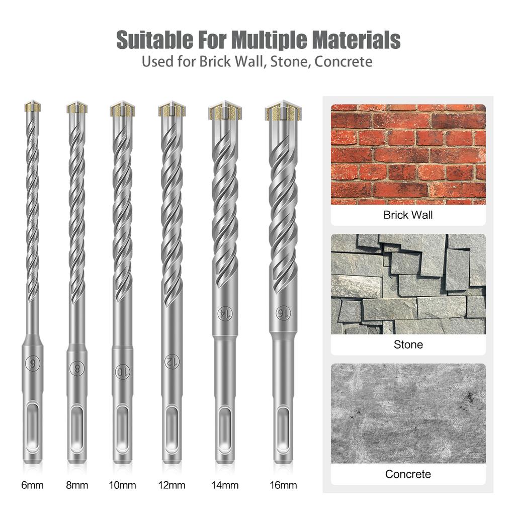Drill Bits Tungsten Carbide Twist Bit Hole Opener For Concrete Stainless Steel Tiles Glass Milling Cutter Tools