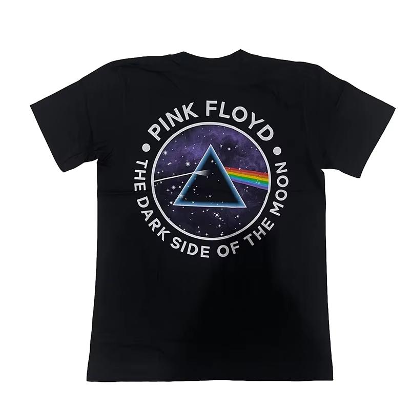 Pánské dámské bavlněné tričko s potiskem Pink Floyd, hip hopové, nadrozměrné, s krátkým rukávem, streetwearové topy