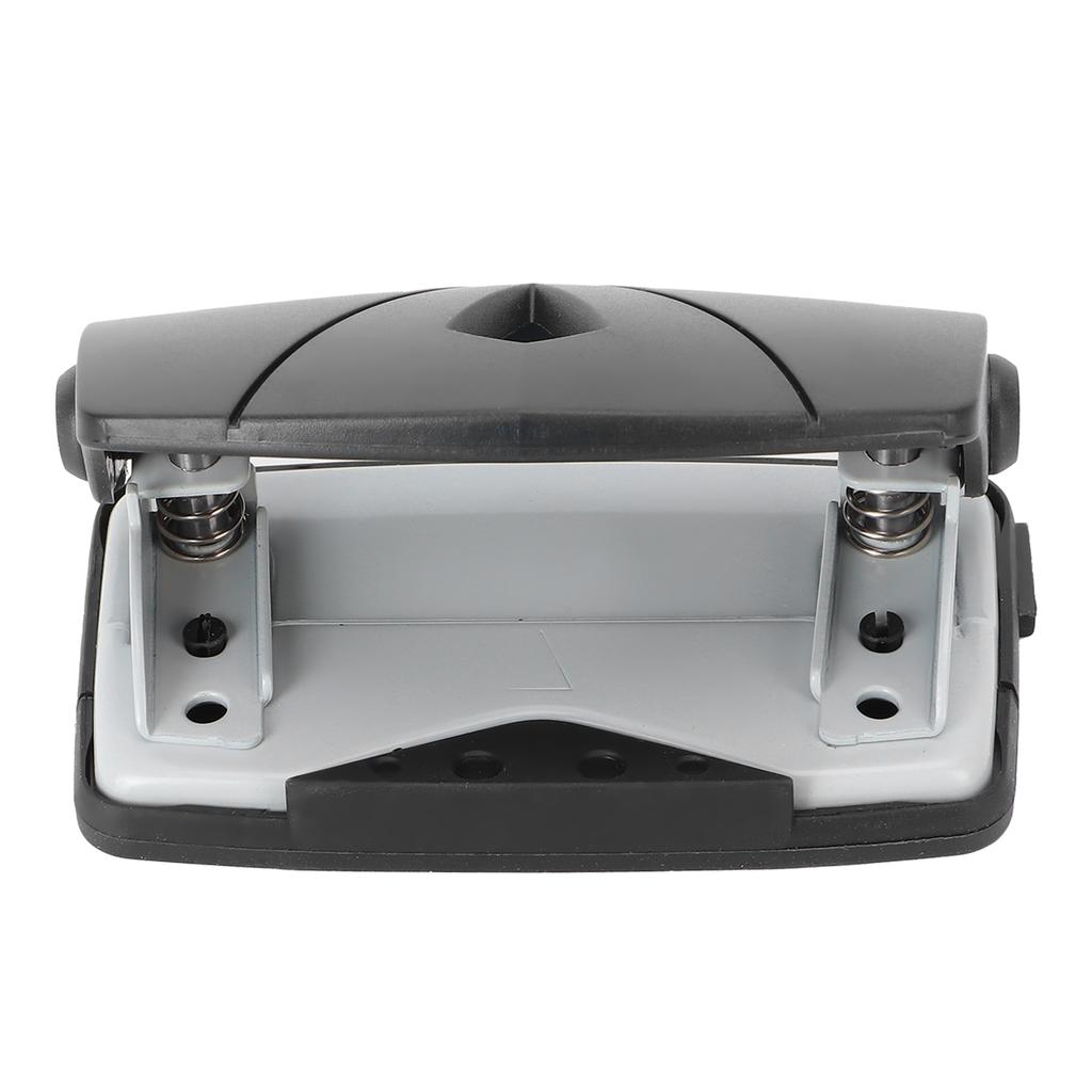 Hole Punch Small Plastic Adjustable Positioning Punching Machine for Stationery BindingBlack