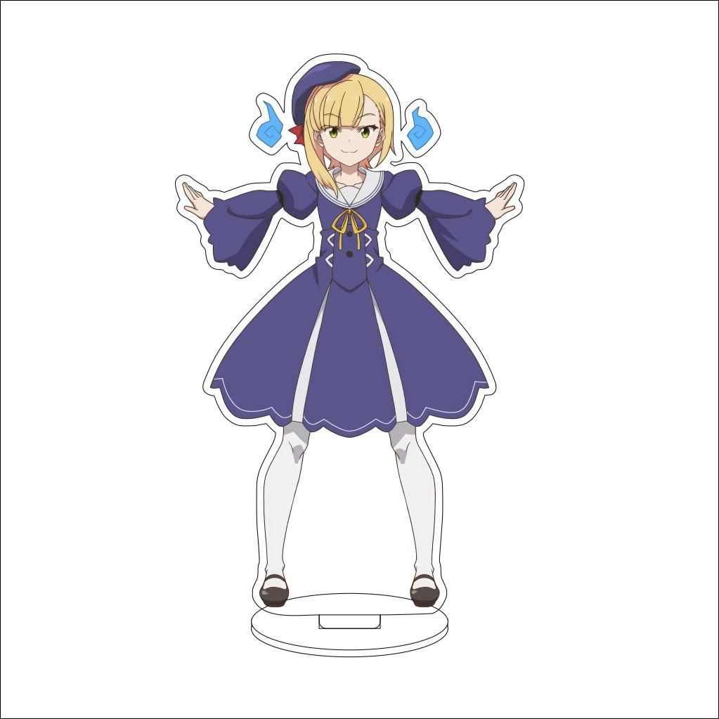 16CM Anime Cosplay Acrylic Stand Ornaments Azusa Falufal Sharula Haruka Flattelude Figure Stand Halloween Gifts