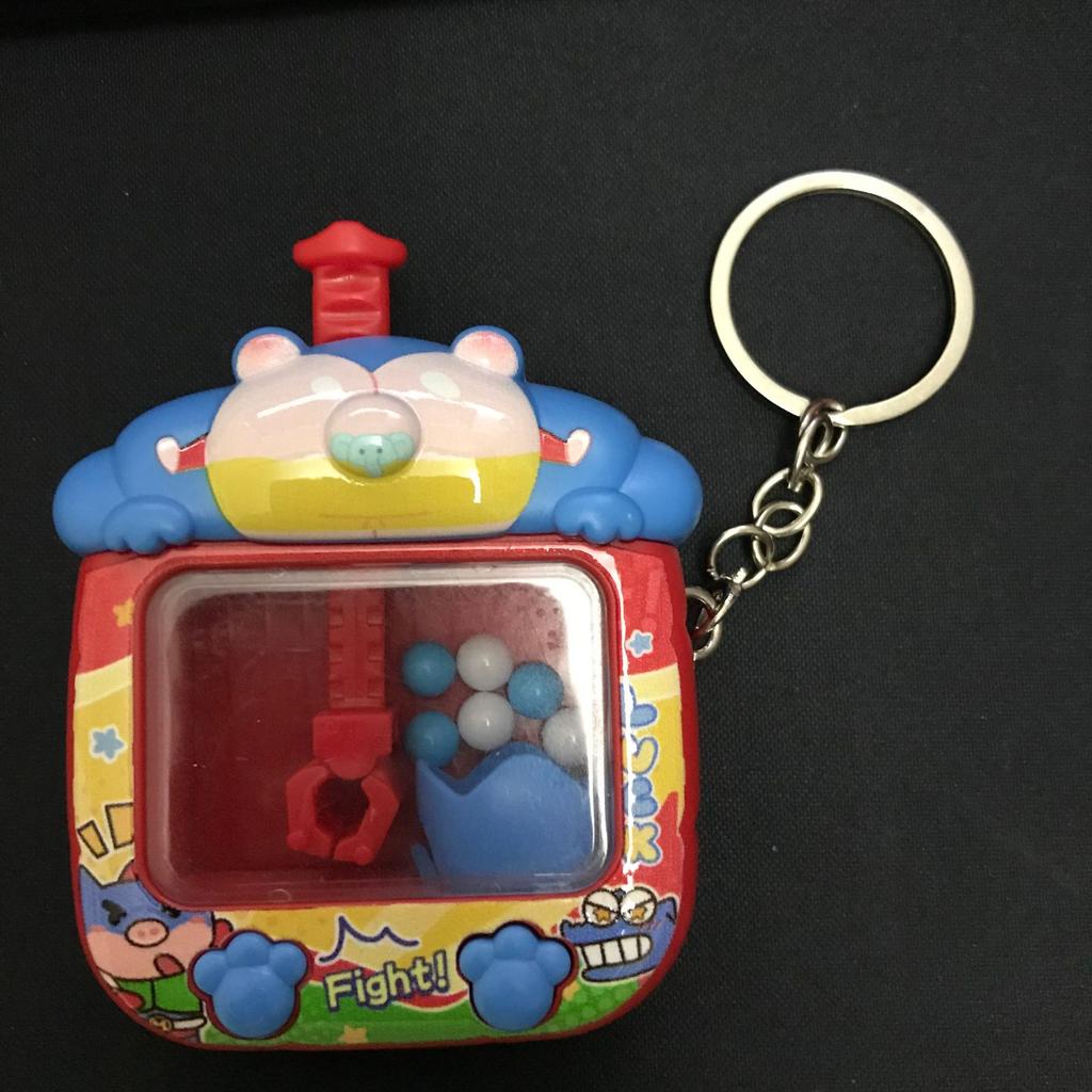 Kawaii Cartoon Babys Panda Mini Terrier Color Ball Claw Machine Toys Keychain Schoolbag Decoration For Kids Stress Reliever Toys