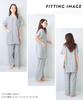 ON NISHIKI Summer Short Premium Combed Double Top and Bottom Long Loungewear Size Women's Pajamas, Sleeves, 100% Cotton, Yarn, Gauze, Skin-Friendly,