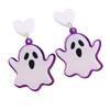 Heart Cute Ghost Ear Studs Spider Pumpkin Dangle Earrings Creative Halloween Earrings  Party