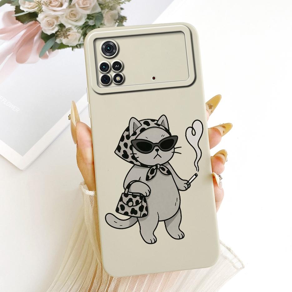 For Xiaomi Poco M4 Pro 4G Case Cool Owl Dragon Painted Cover Soft Silicone Phone Case For Xiaomi Poco X4 Pro PocoM4 Pro 5G Shell