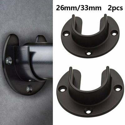 Lever Closet Bracket Hanger Set Stainless Steel Pole
