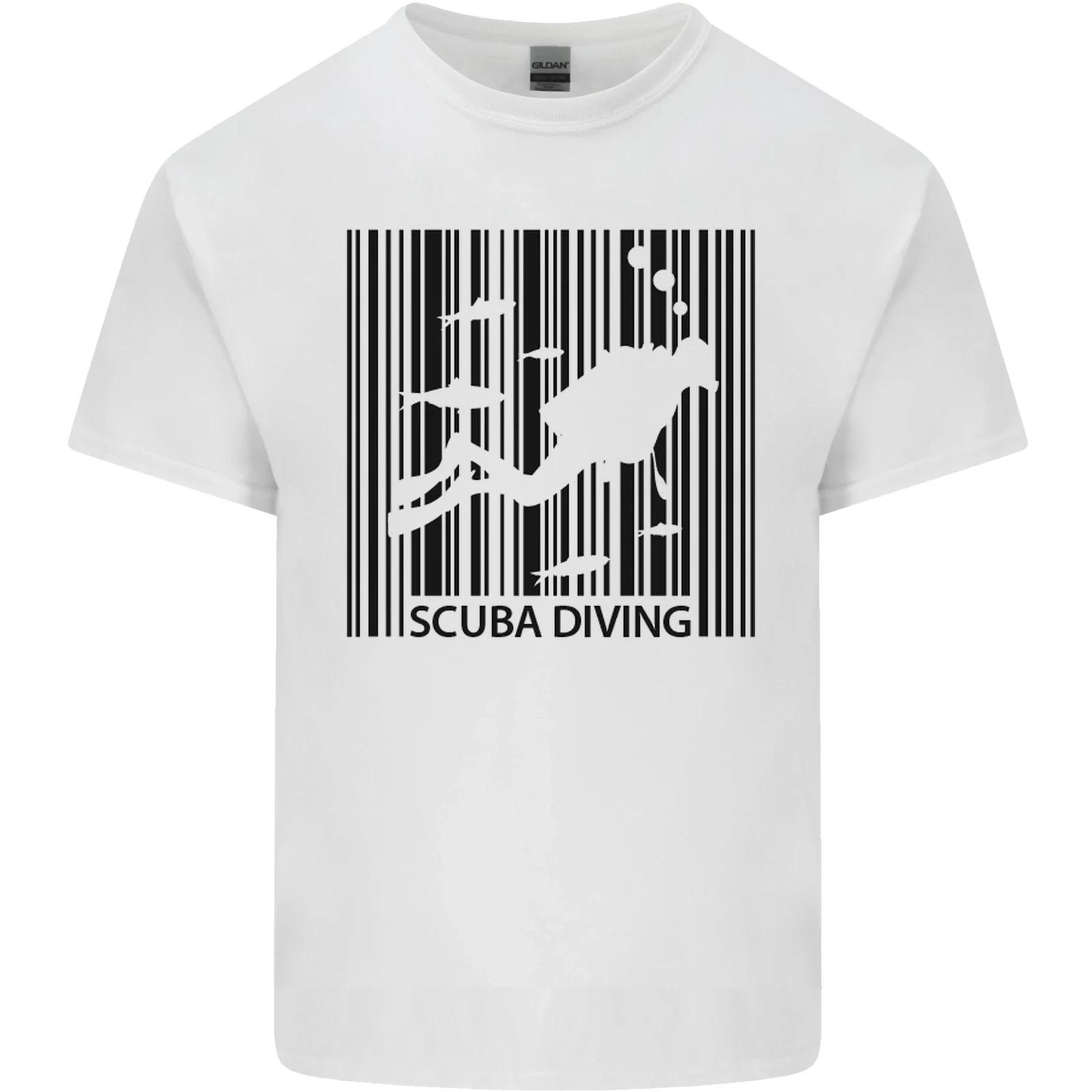 Scuba Barcode Diving Diver Dive Funny Kids T-Shirt Childrens 2XL