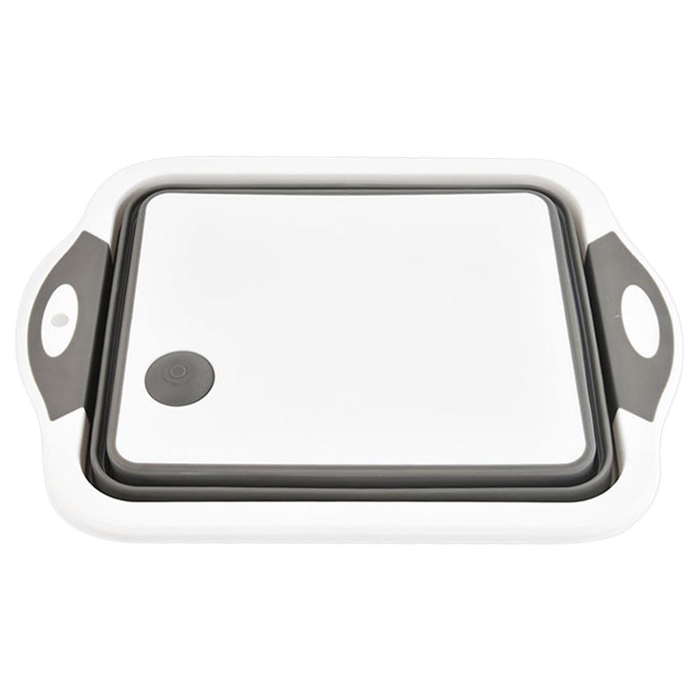 Multi Functional Foldable Spoon Cutting Board Multifunctional Silicone Foldable Cutting Board Dishwashing Basin Cutting Board