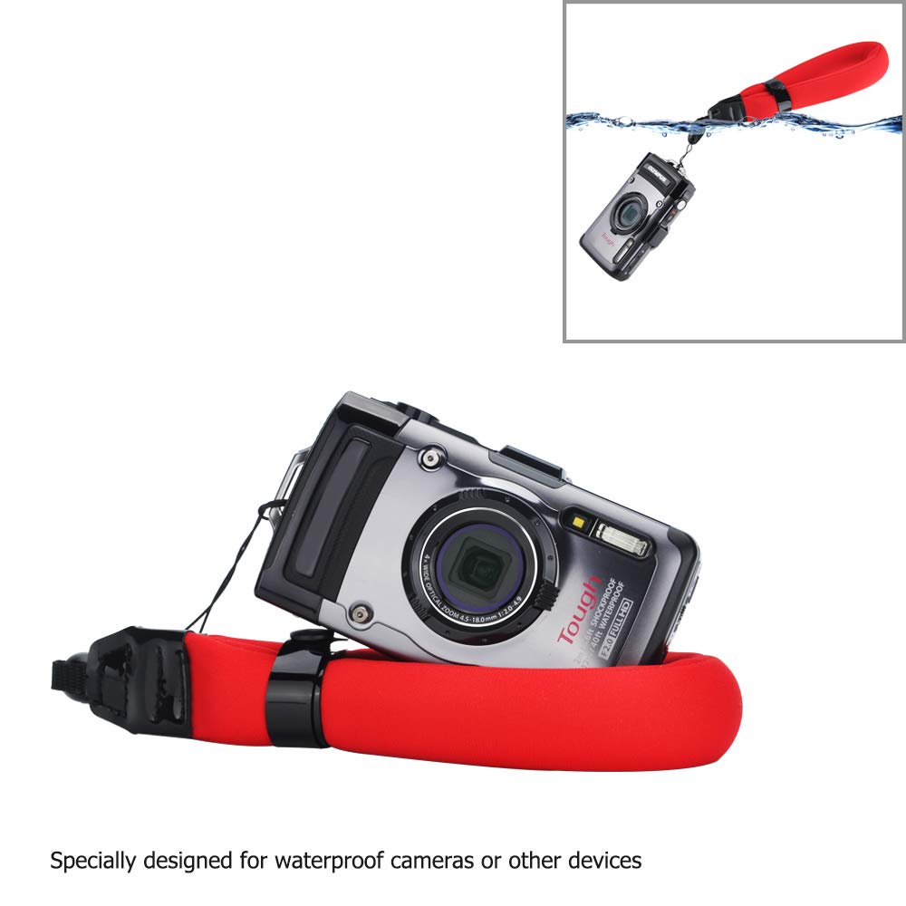 Orange Red Floating Straps for Olympus GoPro Nikon Fujifilm and Canon D30 2-Pack + TG-6, TG-5, TG-4, TG-870, HERO7, HERO6, W300, AW120, AW110, XP140,