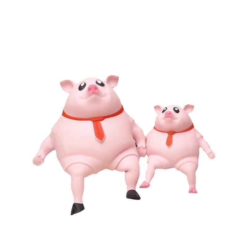 

Снятие стресса Розовая свинка Сквиши игрушка - Медленно восстанавливающая форму, Забавный артефакт для снятия стресса Small Sand Pig розовый