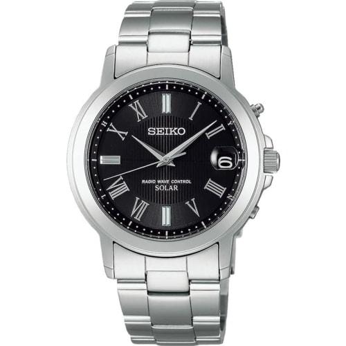 

Seiko Watch Seiko Selection Men s Solar Radio-Controlled Watch SBTM191