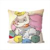 DDumbo Pillow Case For Car Sofa Decorative Home Doublesided Print Plush Square Throw Pillow Cushion Cover