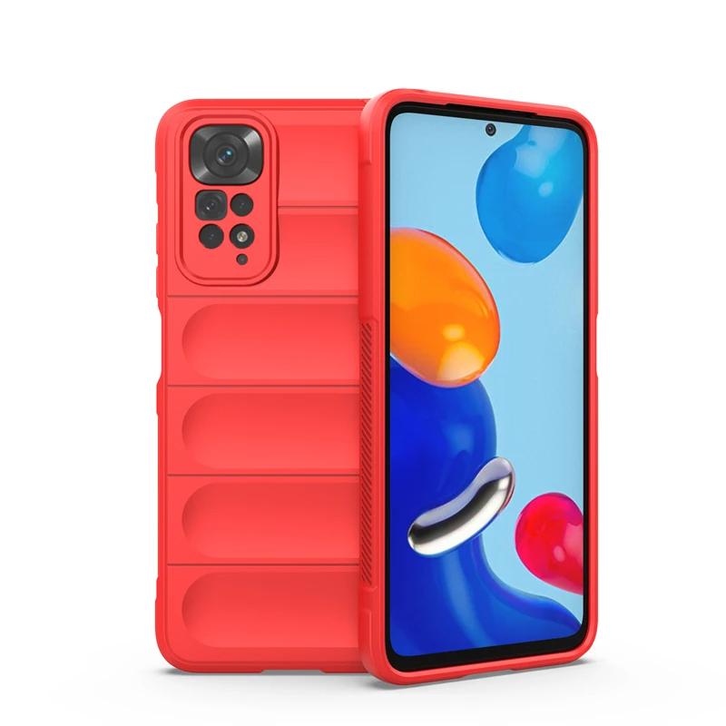 For Xiaomi Redmi Note 11s 11 Pro Global 4G Back Cover Phone Case Soft Liquid Silicone Anti-fall Shockproof Armor Protect Funda