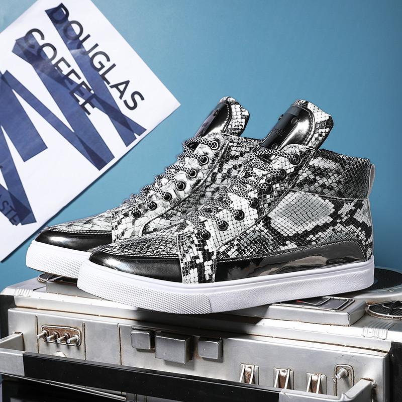 Black Leather Designer Sneakers Men Superstar Shoes Casual High Top Trainer Mens Vulcanized Sneakers Zip Street Hip Hop Shoes