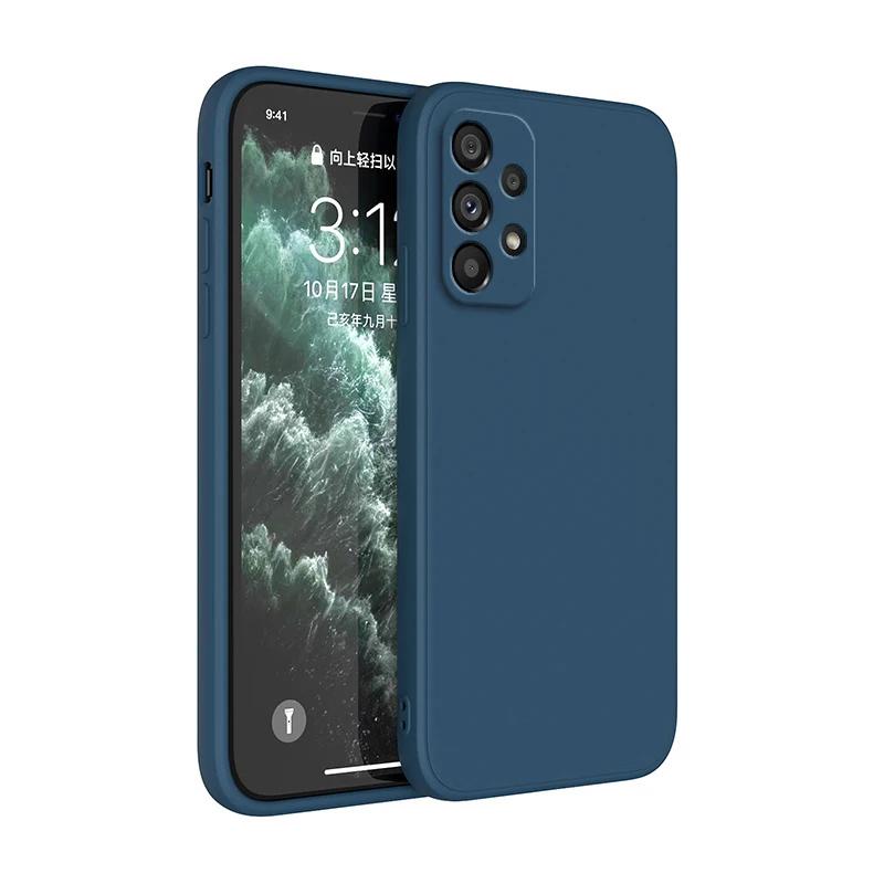 Original Silicone Phone Case For Samsung A32 A42 A52 A52S A72 A13 A23 A33 A53 A73 A14 A24 A34 A54 A57 A37 5G Protective Cover