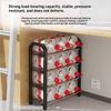 Space Saving Simple Shoe Rack Easy Installation Removable Shoe Shelf 4/5 Tiers Shoe Cabinet Dorm Accessories