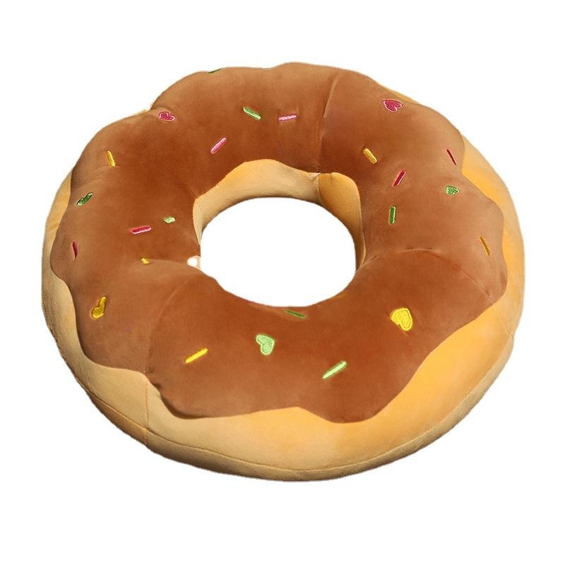 Fake Donut Pillow Plush Toy, Creative Lounging Pillow Couch Nap Pillow, Cute Throw Pillow Plushie