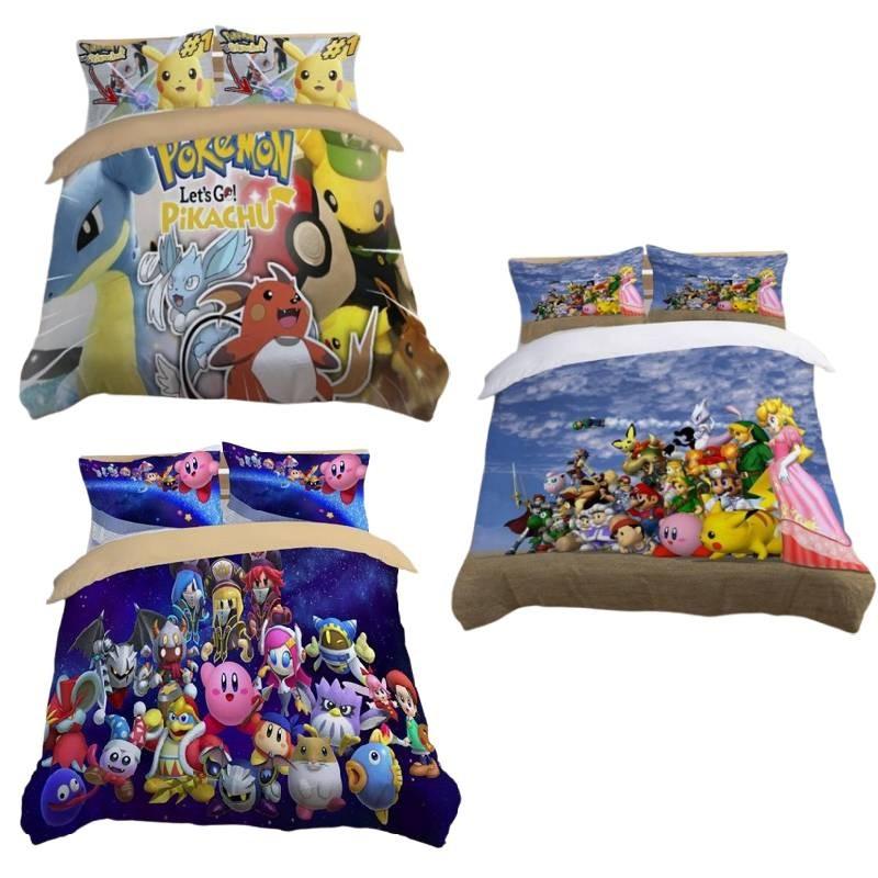 Modern Minimalist 3d Bed Sheet Set Featuring Vibrant Digital Print Design In Various Sizes