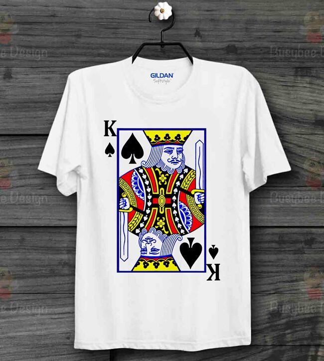 

King Playing Card T SHIRT Logo Vintage Ideal Gift Cool Unisex T Shirt B597 XL
