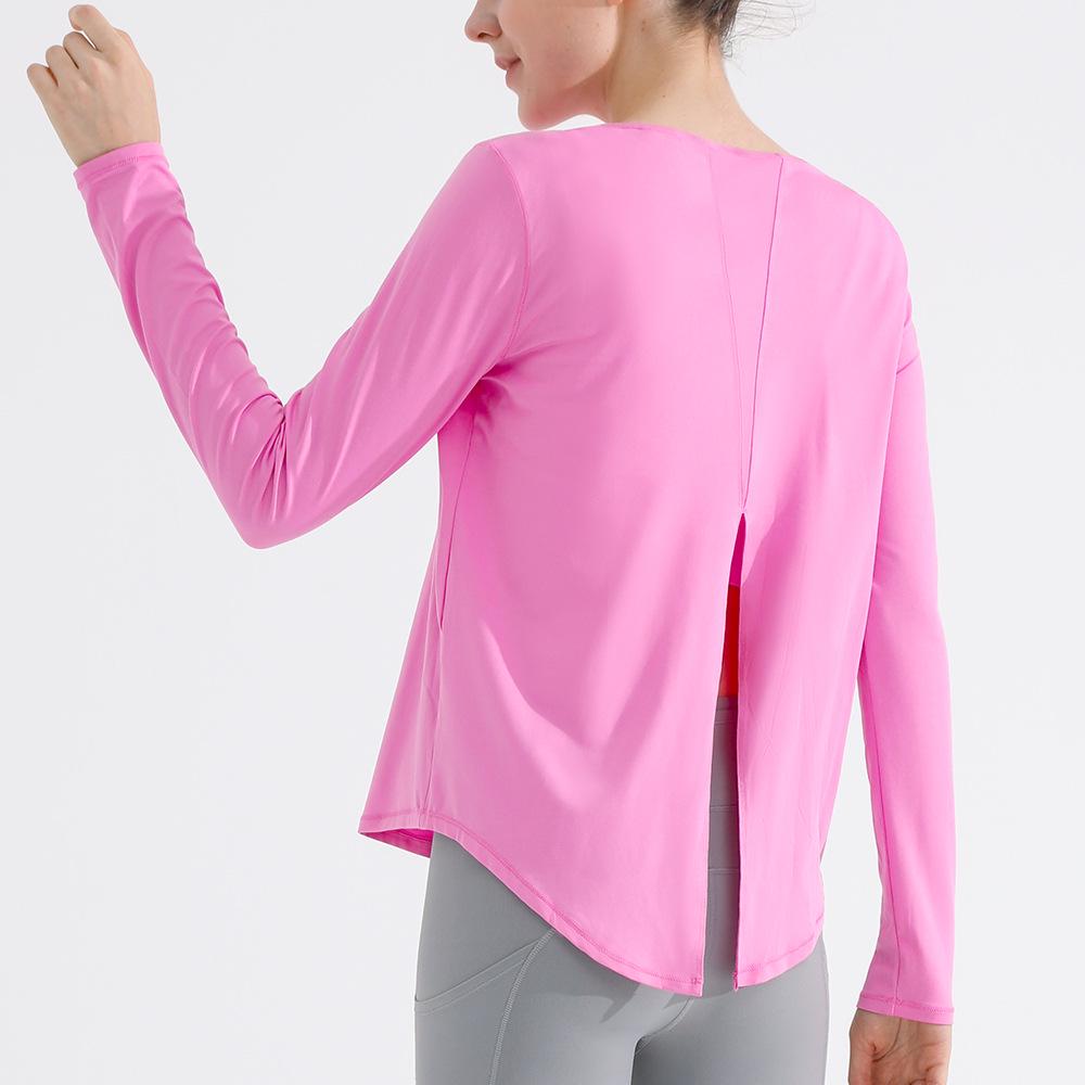 Spring/Summer Women's Quick-Dry Yoga Long Sleeve Cloud-Feel Top