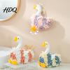 Decorative Bathroom Hand Towels Chenille Goose Towel Soft Cute Fuzzy No Shedding Towel for Sink Absorbent Ball Kitchen Kids Room Polyester