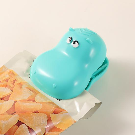 Hroch Magnetické klipy na sáčky Opakovaně použitelné plastové těsnící klipy do kuchyně na sáčky se svačinou Kreativní magnety na lednici pro skladování potravin