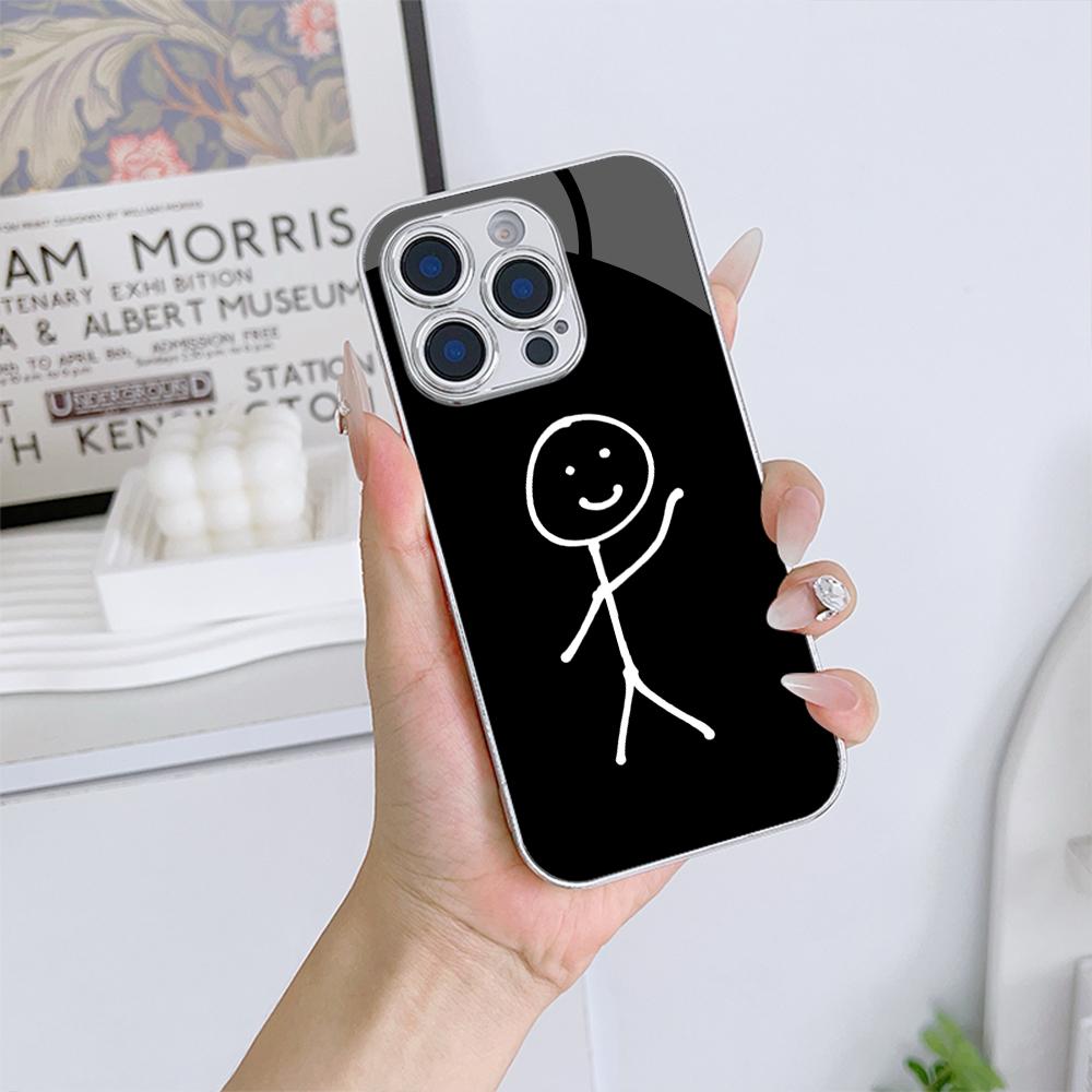 N178 Let Me Make You a Toast Phone Case for iPhone 16 15 Pro Max Samsung S24 S23 Ultra A54 A35 Redmi Note 13 12 Pro Plated Frame Tempered Glass Cover