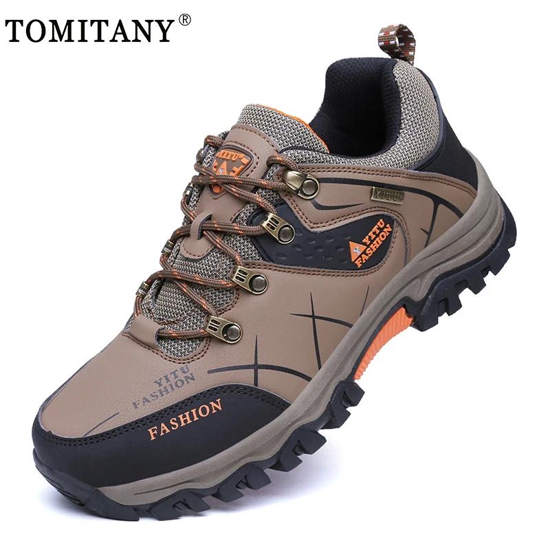 Outdoor New Waterproof Hiking Boots Men Trekking Walking Climbing Shoes Tactical Combat Army Boots Hunting Men Work Safety Shoes