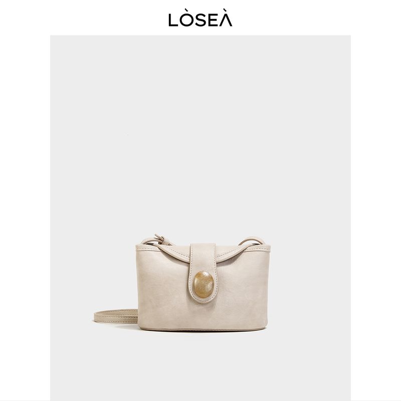 

Losea Original Fu Su Rose Aurora Crossbody Mini Bag Women s Bag 2025 New Arrival Shoulder Messenger Bag White