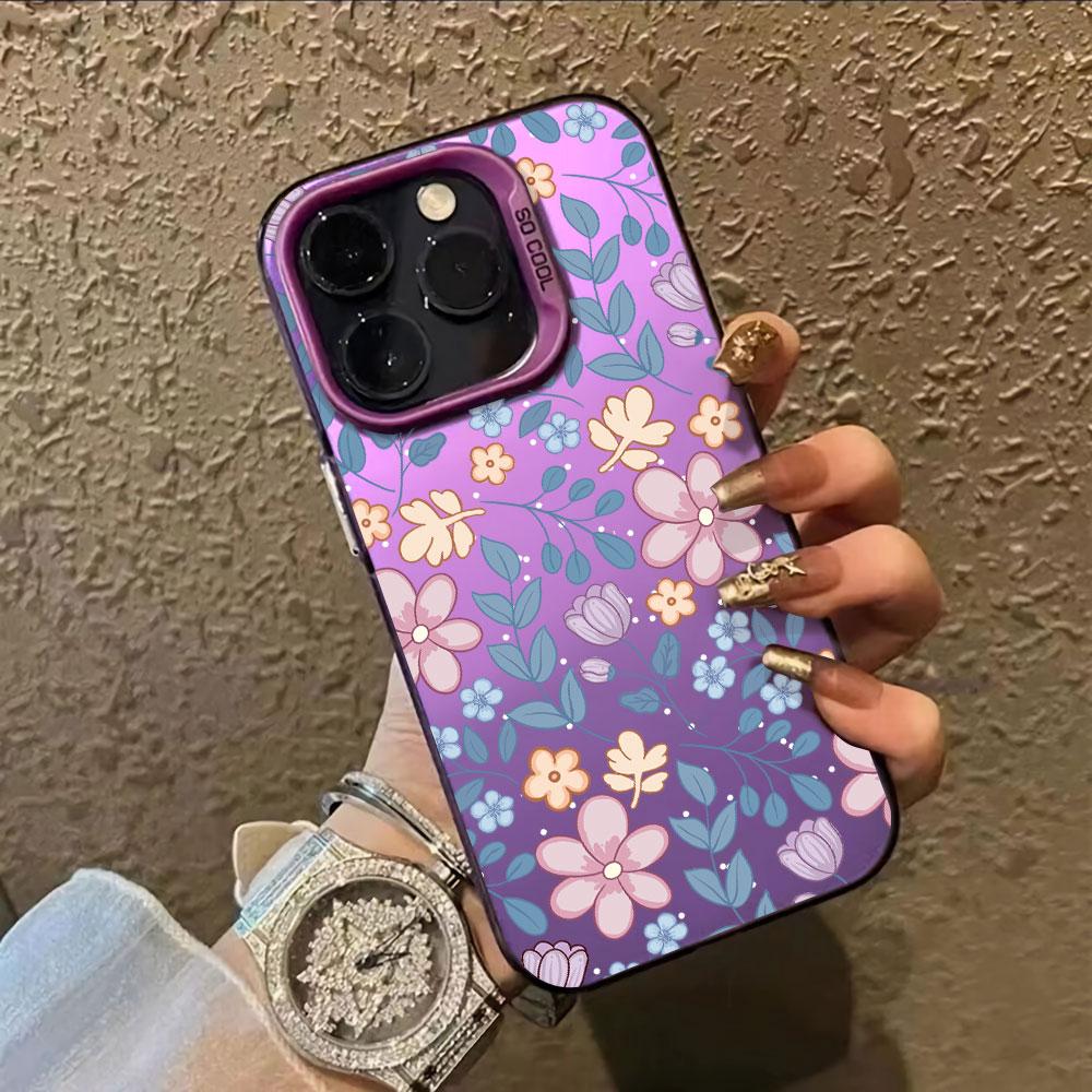 Nice Floral Case For Honor 200 Lite Smart 200Pro X7C Conque Shockproof Silver IMD For Honor 90 Lite 90 Pro Smart Back Cover Capa