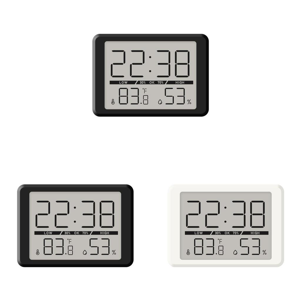 Relógio de Parede LCD Moderno Minimalista Com Temperatura e Calendário Para Decoração de Home Office