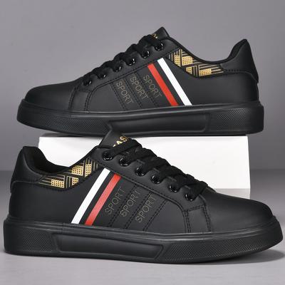 Weiße Sneaker für Herren Koreanischer Stil Hohe Qualität Paar Mode Lässig Schnürschuhe Runde Zehenpartie Leicht Flache Skateboard-Schuhe Damen