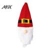 Winter Home Table Decorations Christmas Gnome Wine Bottle Covers, Knitted Faceless Toppers, Santa Reindeer Creative Holiday Accessories Elf