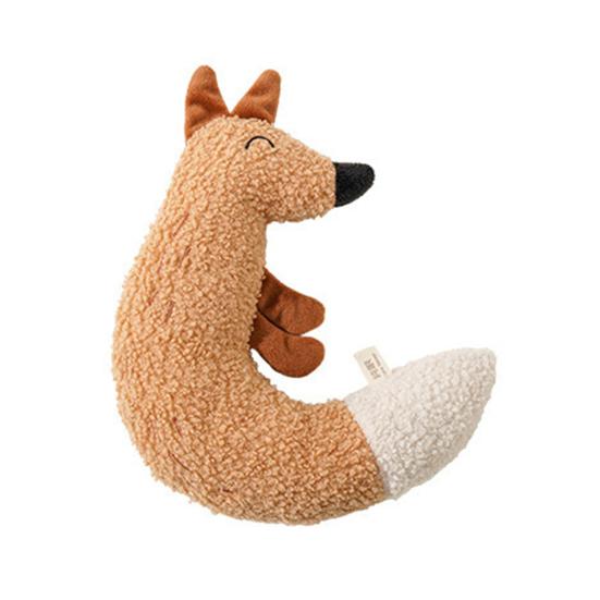 Plush Catnip Toy with Crinkle Paper Fox & Goose Designs Soft Skin-friendly Interactive Cat Toy for Anxiety Relief Solo Play Fox