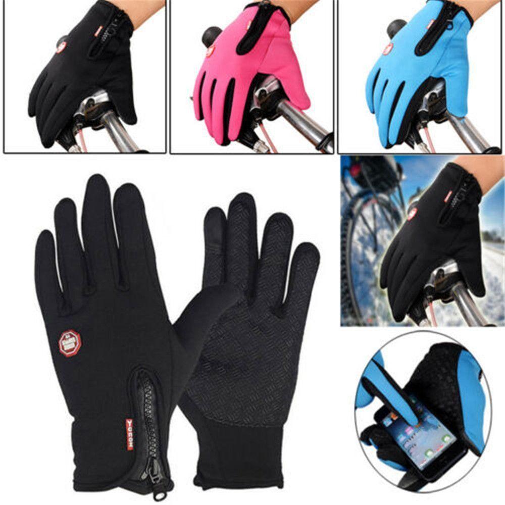 Non-Slip Cycling Gloves Warm Waterproof Gloves Outdoor Touchscreen Mitten  Skiing