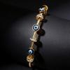 Einfaches Mode-Damenarmband aus Titanstahl mit römischen Ziffern, Diamant-Inlay, doppelreihiger Schließe und farbechtem Design