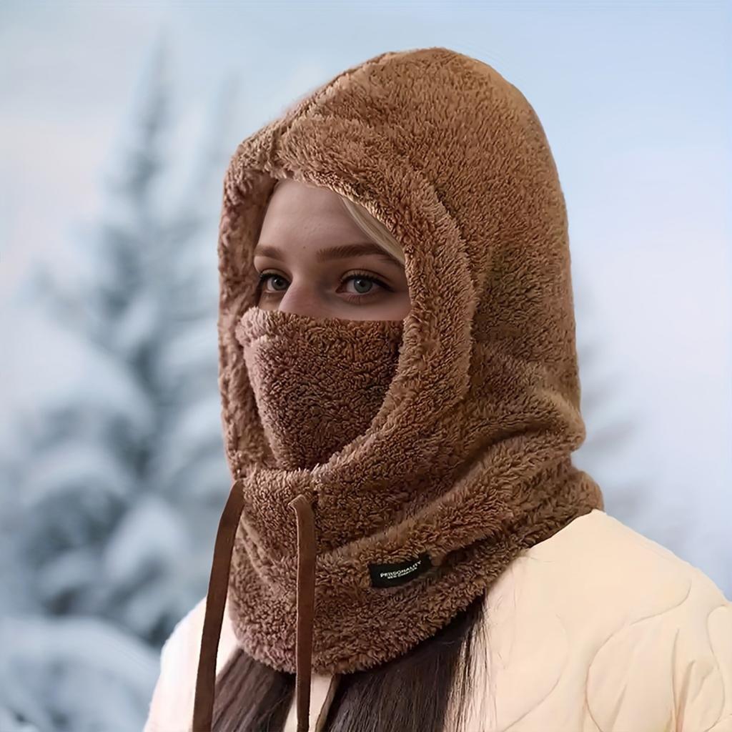 Cycling Windproof Hooded Neck Warmer Windproof Outdoor Cold Weather Neck Warmer for Running Skiing Cycling