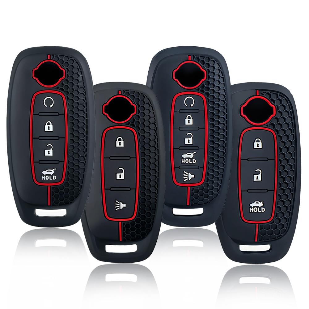 3 4 5 Gombos Szilikon Autókulcs Fedél Ház Nissan X-Trail T33 Kicks Qashqai J12 Juke Teana Altima Ariya Kulcstartó Tartozékokhoz