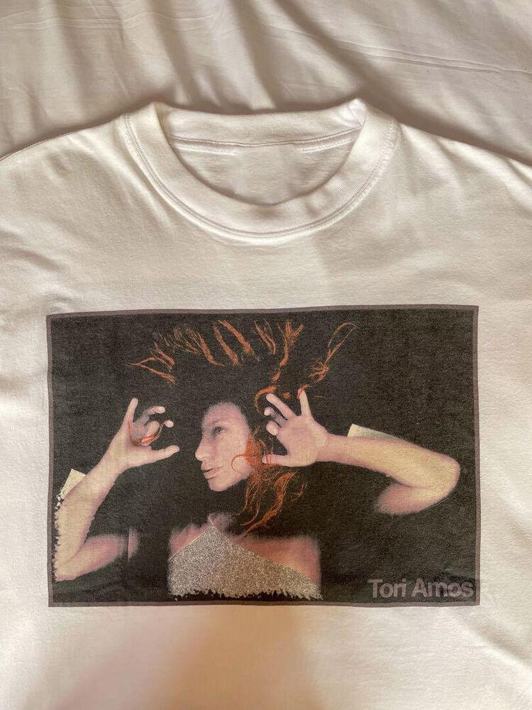 Винтажная футболка Tori Amos 1998 года Подарок для фаната Плотный хлопок Черная Все размеры Унисекс XXXL