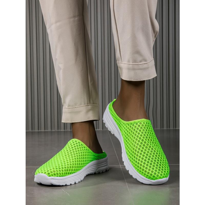 Half Slippers Women Outer Wear Summer Mesh Women Walking Sandals Slippers Large Size Comfortable Sneakers