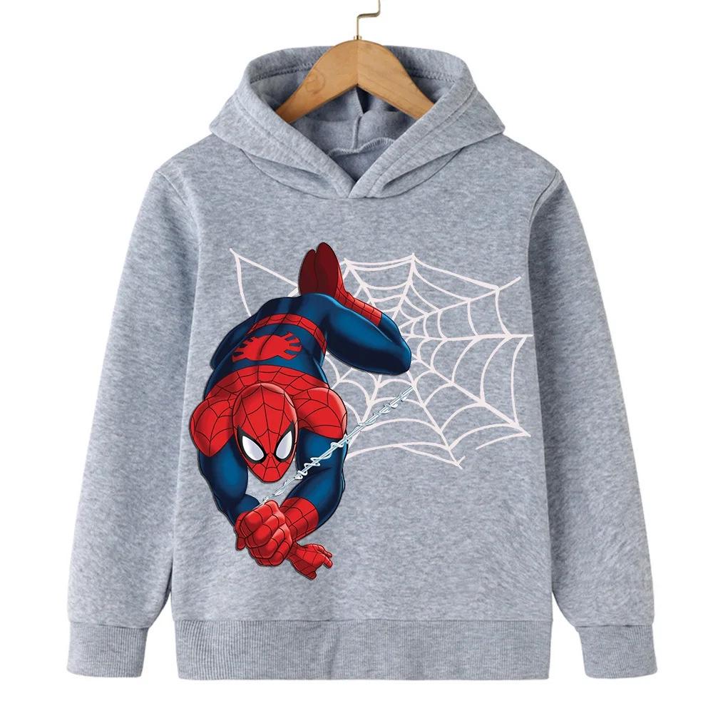 Spider-Man Cartoon Kapuzenpullover für Kinder - Lässiges Langarmshirt für Frühling/Herbst