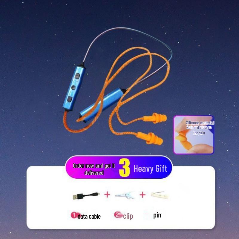 Bluetooth Noise-Cancelling Low Bass HD Wired Earplug Headphones for Work.